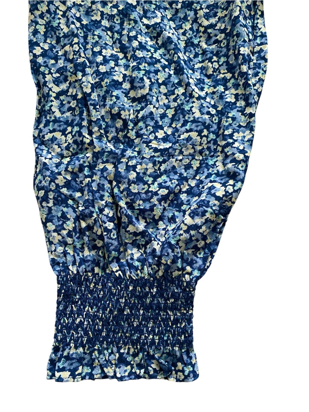 Rails Eliza Blue Floral V-Neck Long-Sleeve Dress NWT - Picture 7 of 8